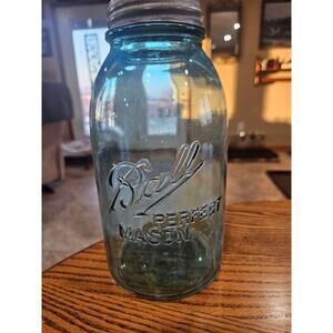 Antique Rare HG Fruit Jar Ball Perfect Masom Rb 272-5